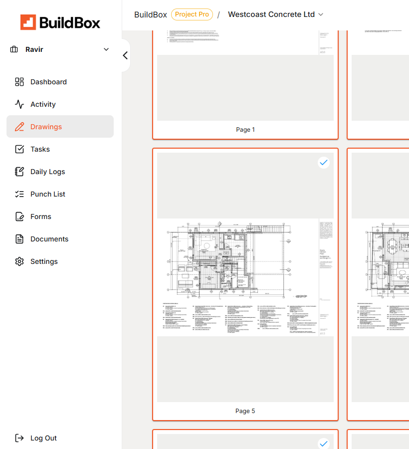 BuildBox drawings module